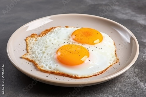 fried egg on a plate
