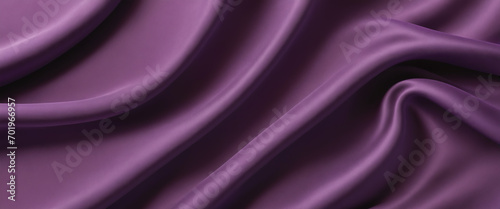 Abstract background of purple crumpled fabric. Cloth with folds. Colorful illustration. Generative AI