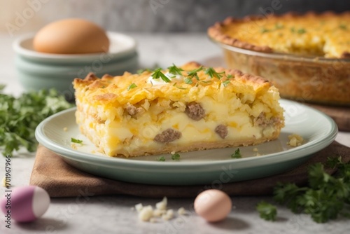 easter cake with potatoe (Pastel de Papa)