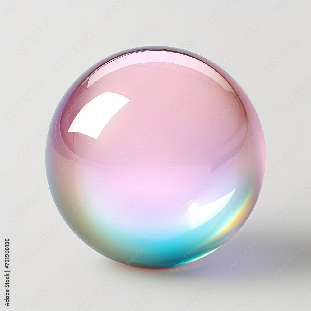 A Transparent Glass Ball Resting on a Wooden Table A Transparent Glass Ball Resting on a Wooden Table