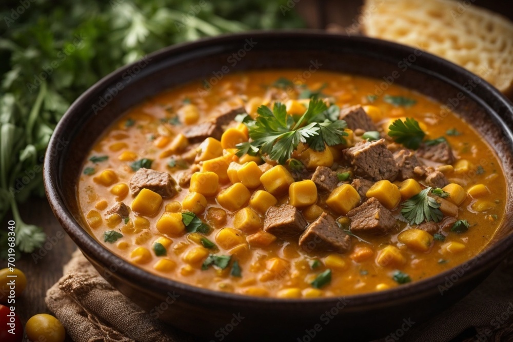 Corn soup with vegetables (Locro) Corn soup with vegetables (Locro)