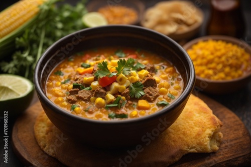 Corn soup with vegetables (Locro)