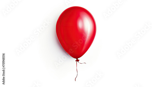 A Vibrant Red Balloon Soaring High in the Sky
