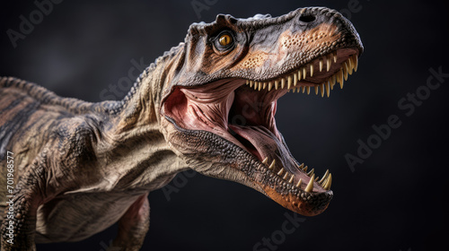 Close-Up of a Dinosaur Roaring