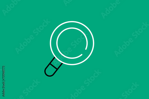 search illustration in flat style design. Vector illustration.	