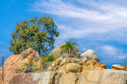 Obraz na płótnie Scenic rocks Perth Hills, Western Australia w salonie