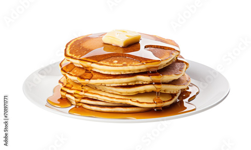 A Plate of Pancakes with Sy...