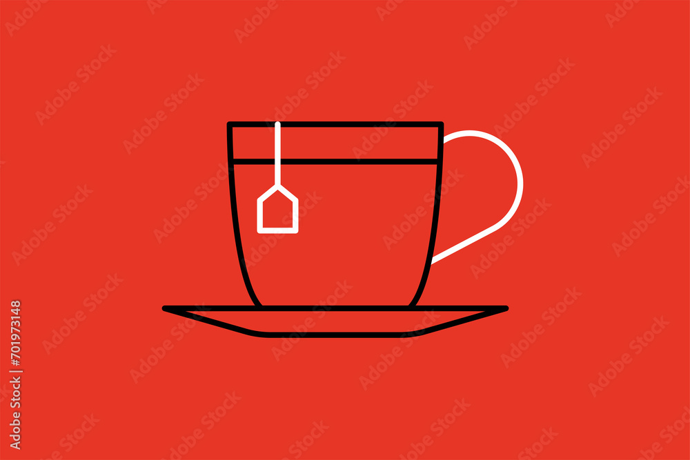 hot drink illustration in flat style design. Vector illustration. hot drink illustration in flat style design. Vector illustration.