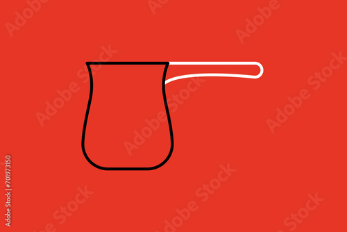 the Turk illustration in flat style design. Vector illustration.	