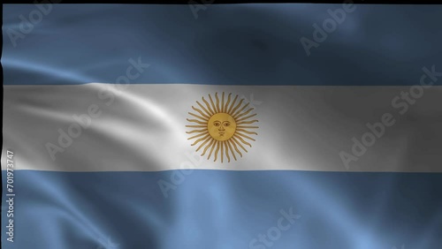 ARGENTINA flag illustration with wavy effect
