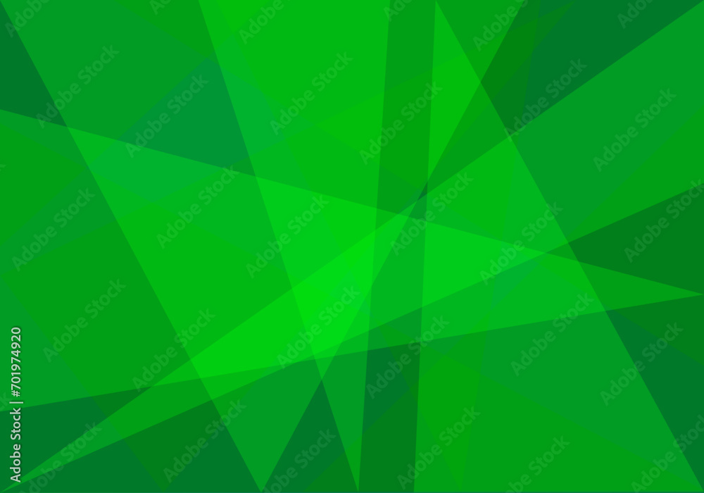 Fondo de triángulos verdes claros y oscuros.