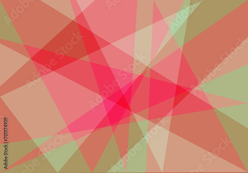 Fondo de triángulos verdes, rosa, rojo, claros y oscuros.
