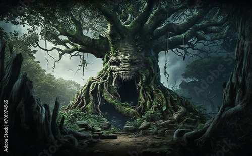 Horror big tree in forest © KHAIDIR