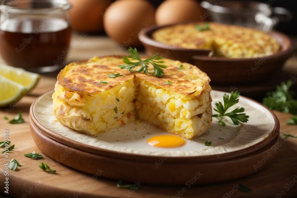 potatoe in cake (Tortilla Española) potatoe in cake (Tortilla Española)