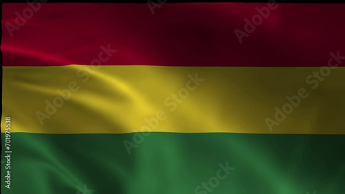 BOLIVIA flag illustration with wavy effect