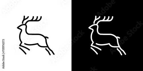 鹿の動物アイコン