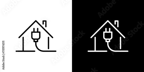 住宅の電力アイコン