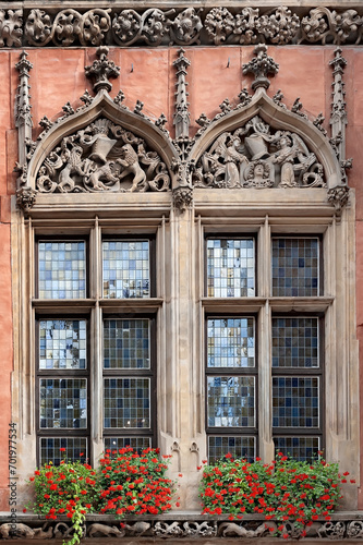 Wallpaper Mural Windows of the Town Hall of Wroclaw, Poland Torontodigital.ca