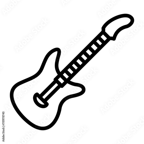 Electric guitar icon. Icon about music
