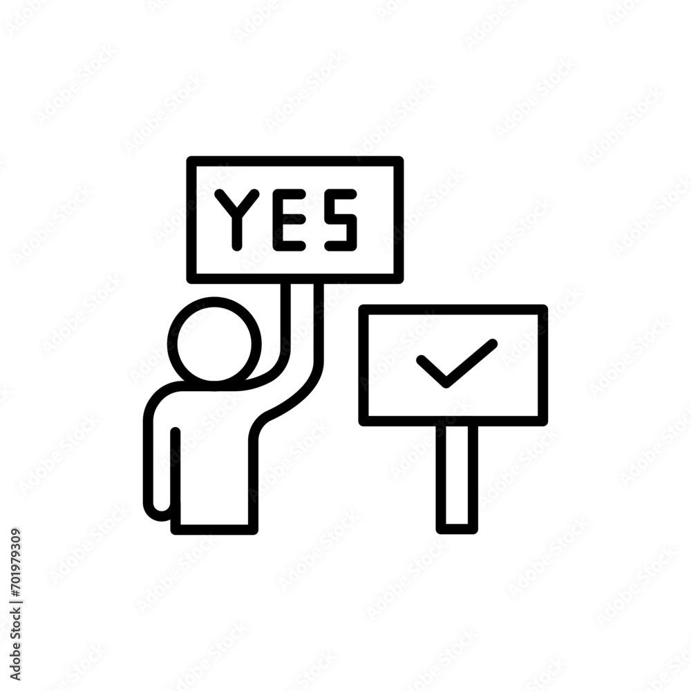 Demonstration outline icons, minimalist vector illustration ,simple transparent graphic element .Isolated on white background Demonstration outline icons, minimalist vector illustration ,simple transparent graphic element .Isolated on white background