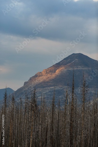 sunset in the mountains