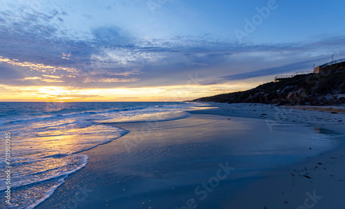 Beautiful sunset beach landscape, Perth Western Australia
