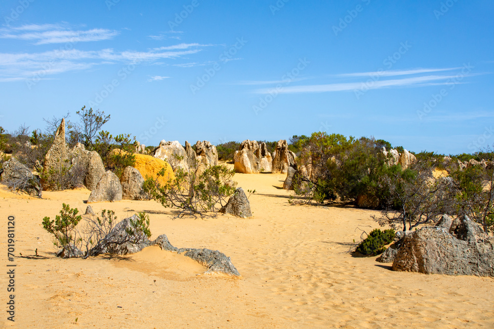 The Pinnacles are limestone formations within Nambung National Park, near the town of Cervantes, Western Australia