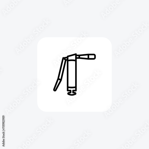 Grease Gun Equipment line icon, outline icon, vector, pixel perfect icon