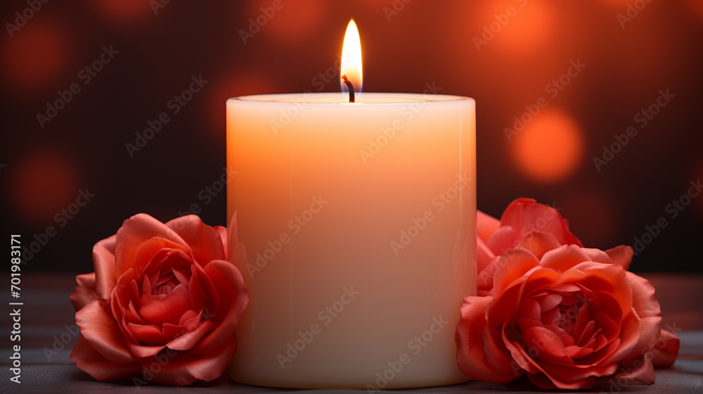 red rose and candle red rose and candle