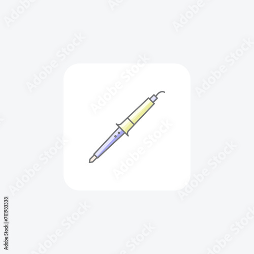 Soldering Station awesome lineal color icon, color outline icon, vector, pixel perfect icon
