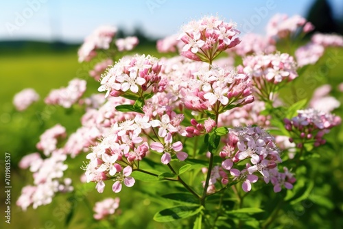 Valerian, a significant medicinal plant, during summer. © LimeSky