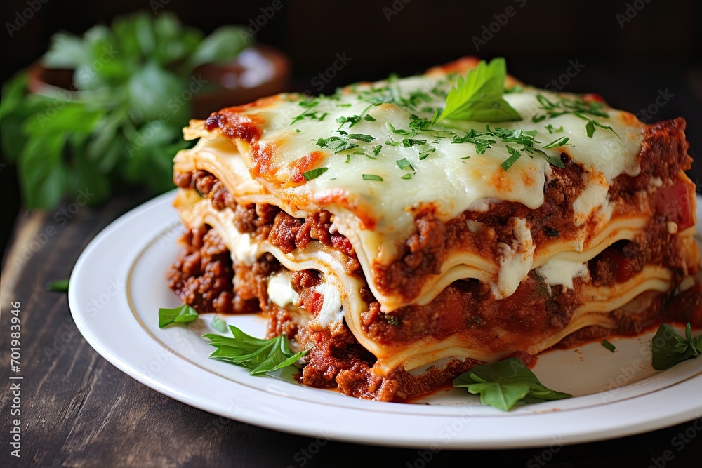 Favorite Italian dish lasagna