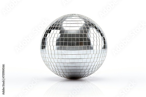 isolated disco ball on white