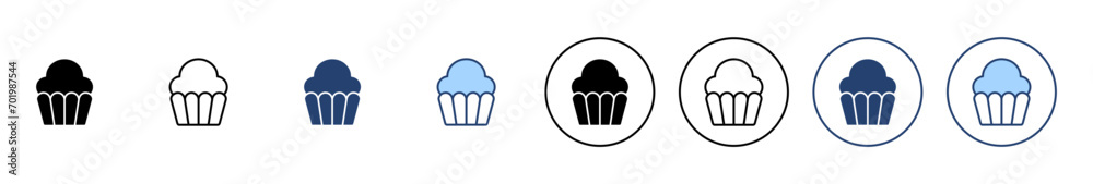 Cup cake icon vector. Cup cake sign and symbol Cup cake icon vector. Cup cake sign and symbol