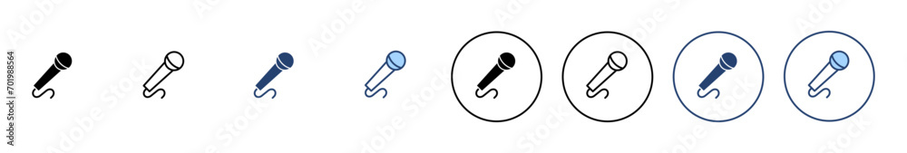 Microphone icon vector. karaoke sign and symbol Microphone icon vector. karaoke sign and symbol