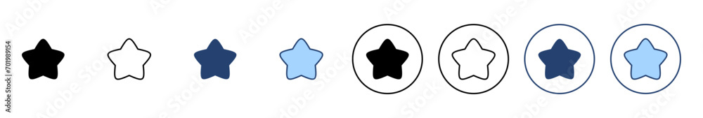 Star icon vector. rating sign and symbol. favourite star icon Star icon vector. rating sign and symbol. favourite star icon