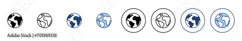 World map vector. Worldmap sign and symbol. Globe icon