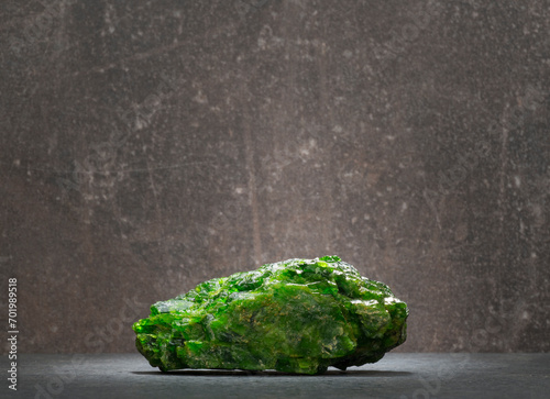 green mineral stone for podium photo