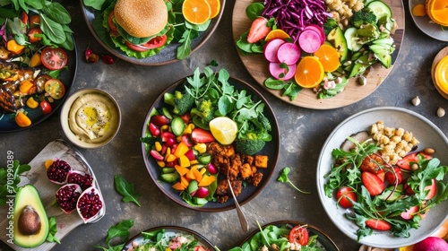 Plant-Based Lifestyle Food - World Meat-Free Day Concept