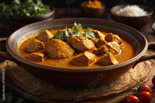 chicken with vegetables (Chicken Curry) photo