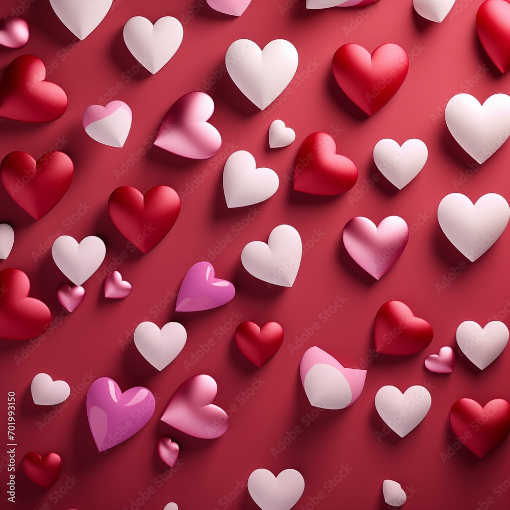 Heart shape pattern wallpaper