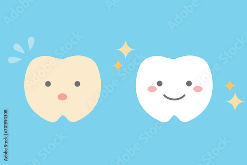 歯のキャラクター　ホワイトニング