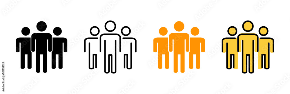 People icon set vector. person sign and symbol. User Icon vector People icon set vector. person sign and symbol. User Icon vector