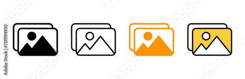 Free Download Picture icon set vector. photo gallery sign and symbol. image icon - GFXLoad