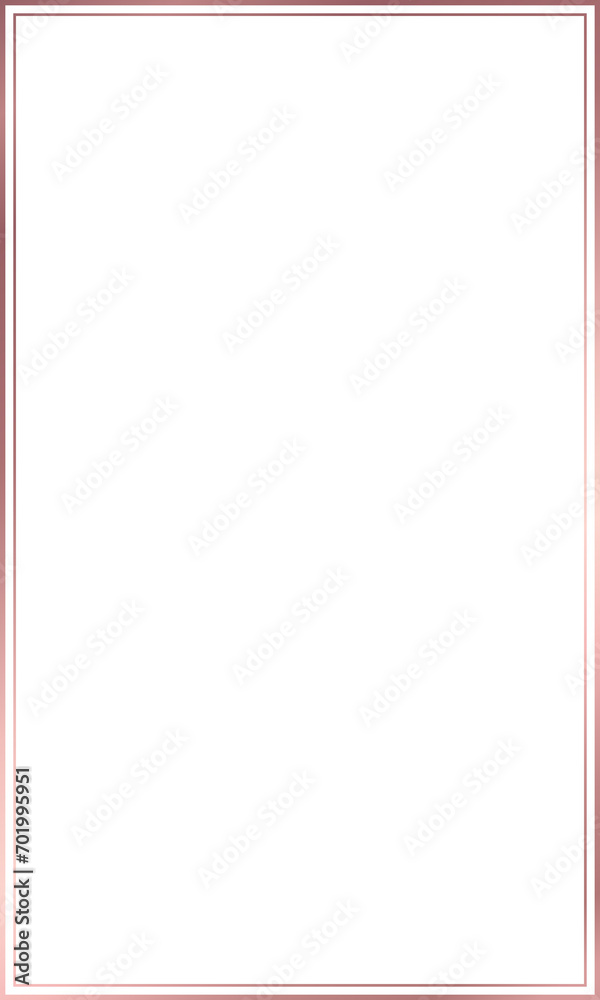 Rectangle rose gold frame for social story, card, invitation, vertical border with 3x5 scale ratio, illustration ,cutout, png isolated on transparent background. Rectangle rose gold frame for social story, card, invitation, vertical border with 3x5 scale ratio, illustration ,cutout, png isolated on transparent background.
