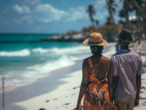 A Photo Of An African American Couple On A Beach Holiday In Zanzibar Tanzania