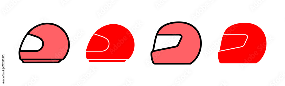 Helmet icon set illustration. Motorcycle helmet sign and symbol. Construction helmet icon. Safety helmet Helmet icon set illustration. Motorcycle helmet sign and symbol. Construction helmet icon. Safety helmet