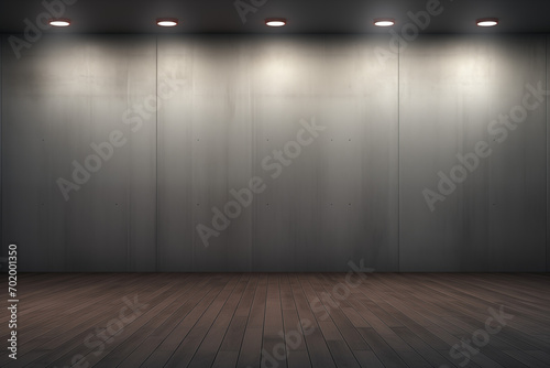 empty room with spotlights © Shuping Fu