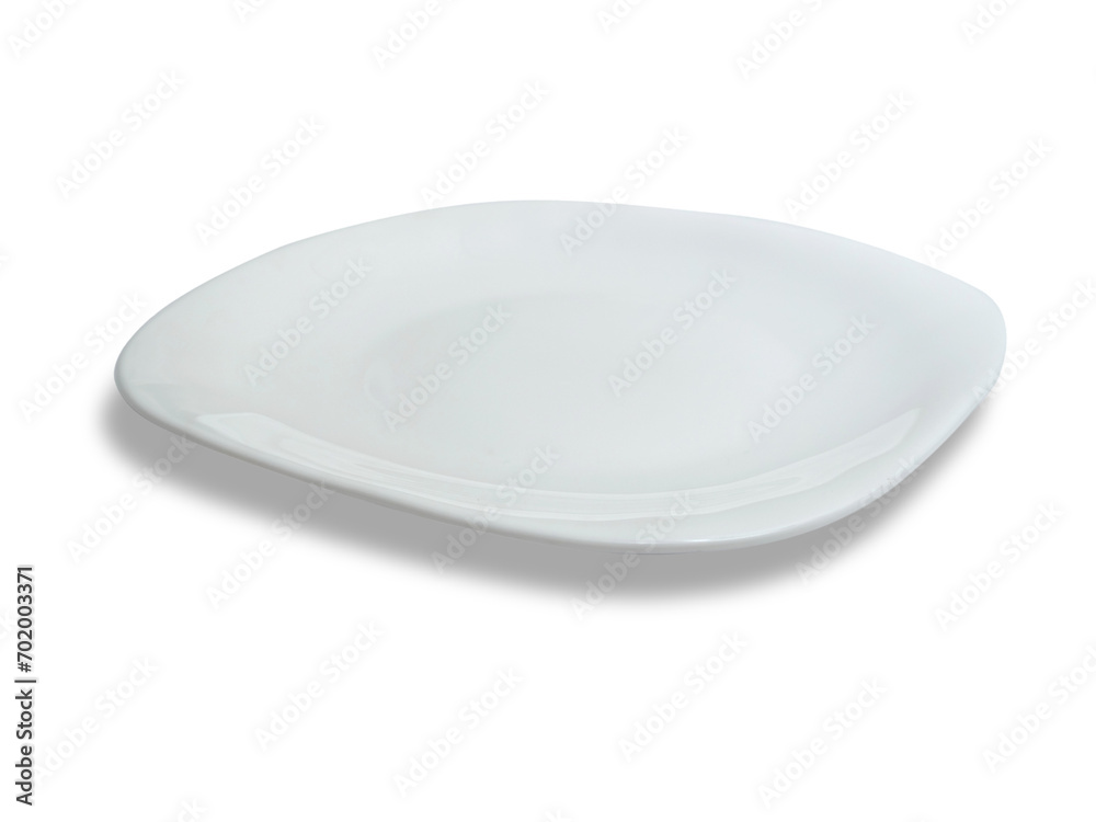 White ceramics plate bowl isolated cut out, empty tableware mock up template White ceramics plate bowl isolated cut out, empty tableware mock up template