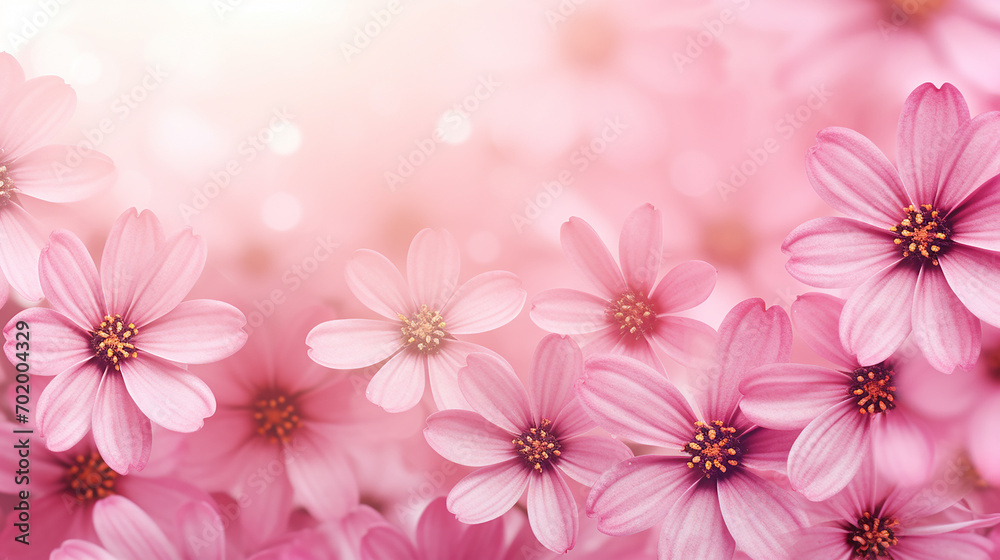 beautiful pink flowers background